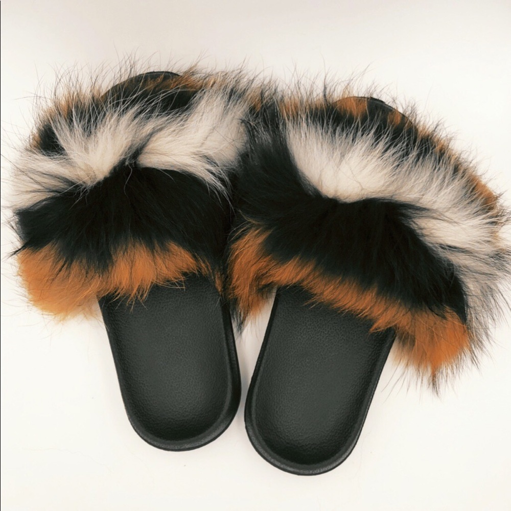 Authentic Fox Fur Sandals/Slippers